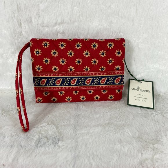 Vera Bradley Handbags - Vera Bradley Americana Red Swing Wallet Wristlet NWT